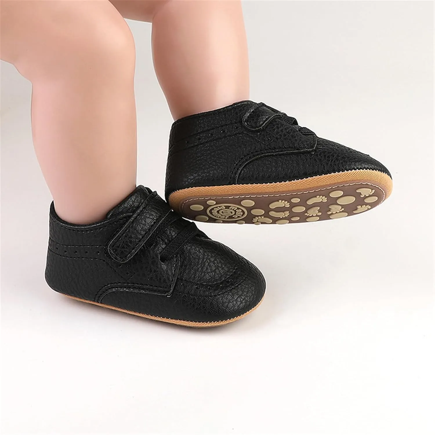 RVROVIC Baby Boys Girls Anti-Slip Sneakers Soft Ankle Boots Toddler First Walkers Newborn Crib Shoes