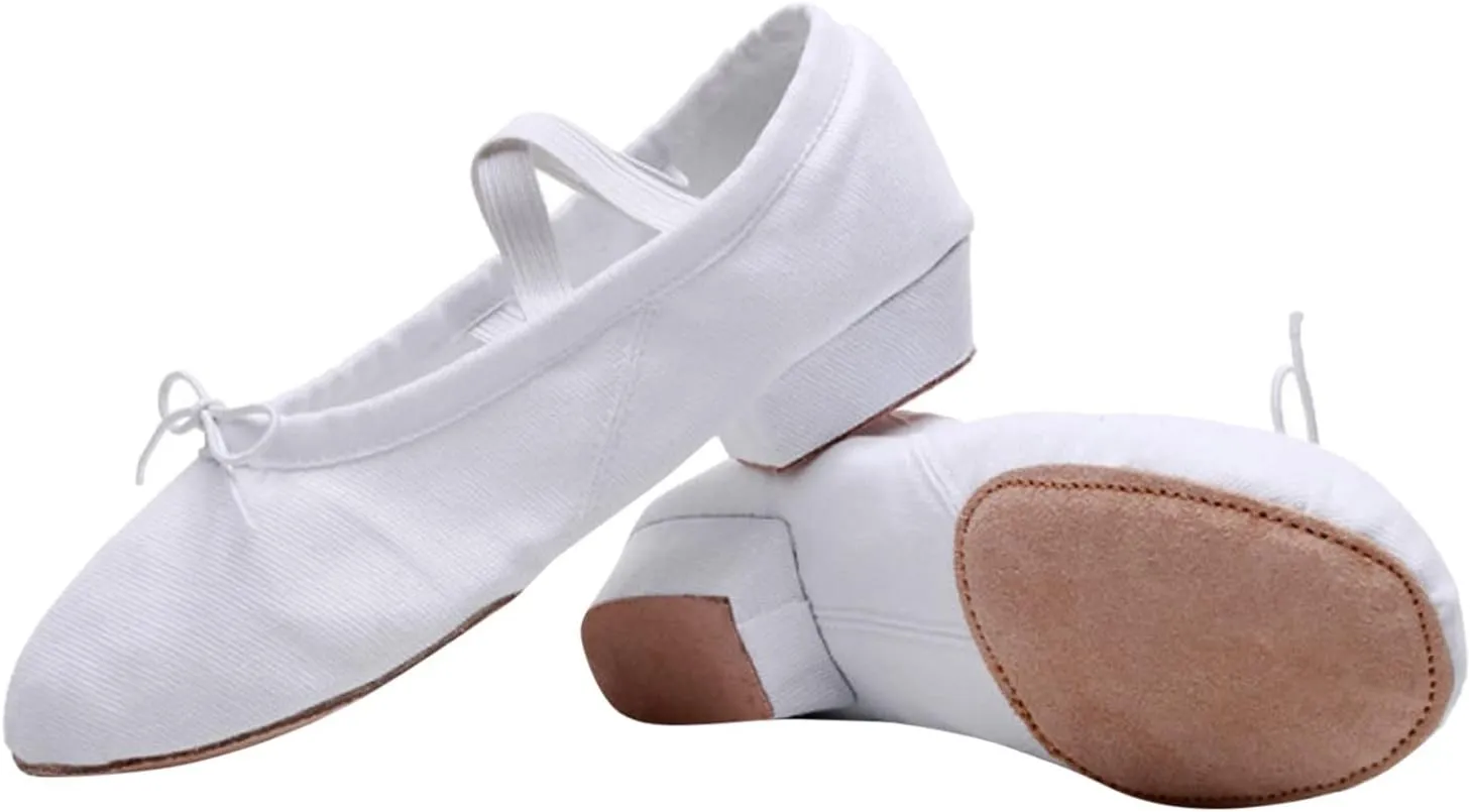 Sandals Women Comfortable Walking Women's Canvas Dance Shoes Soft Soled Training Shoes Ballet Shoes Business Heels Women