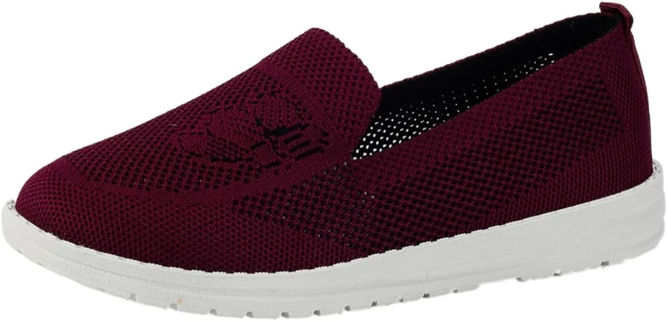 SBGMoSJ Women Sneakers Size 10 Slip On Women's Athletic Shoes 9 Wide Sneakers Women Trendy Fashion Walking Sneakers for Women Wide Toe Walking Shoes Women