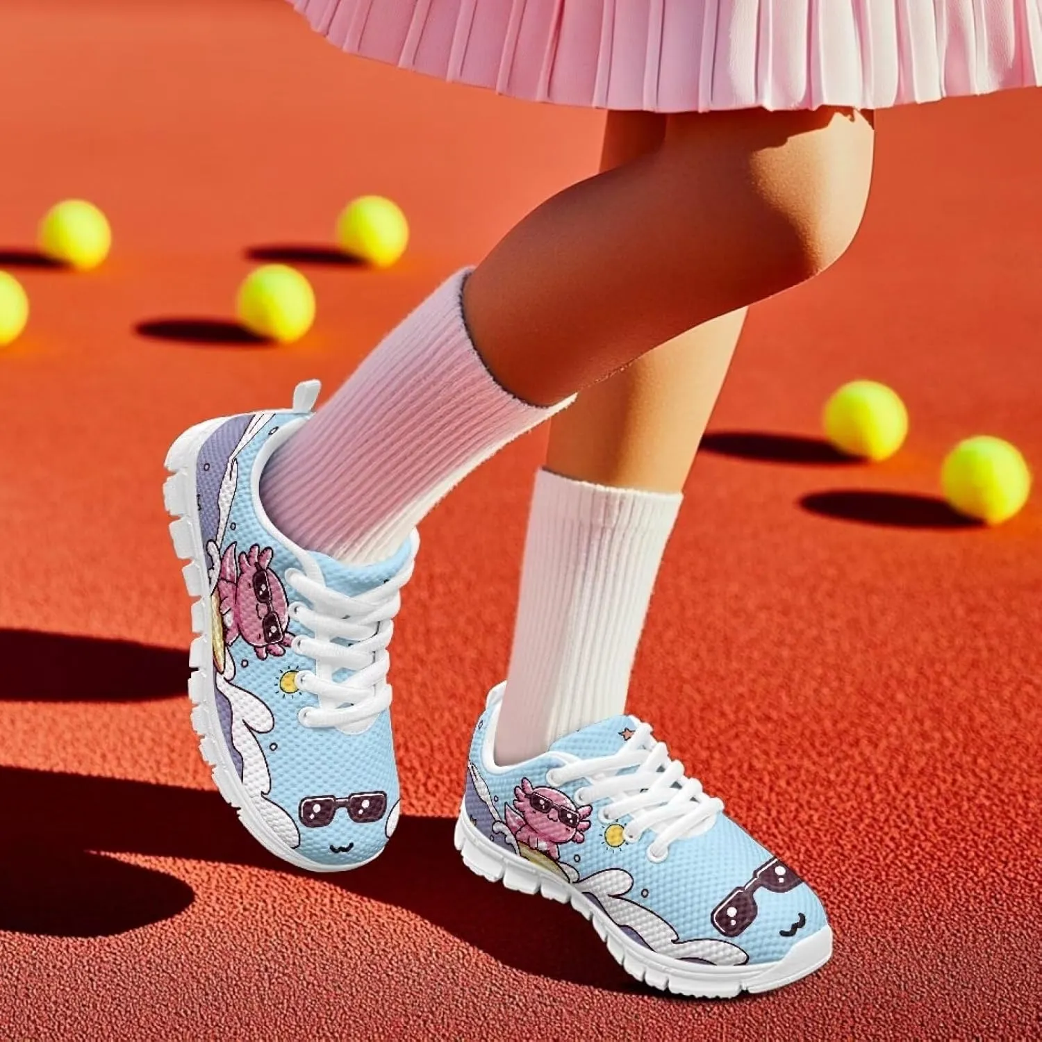 Shoes for Kids Boys Girls Tennis Shoes Mesh Running Shoes Lightweight Athletic Shoes