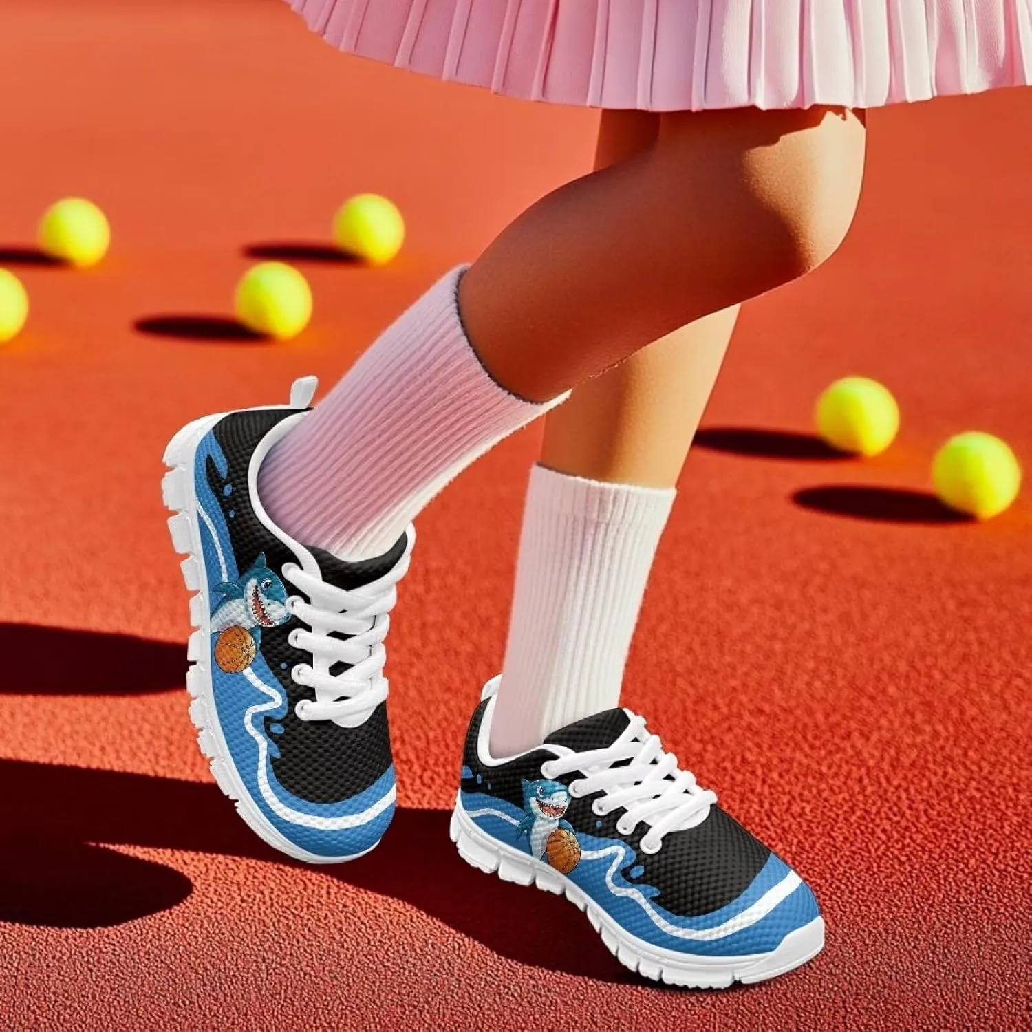 Shoes for Kids Boys Girls Tennis Shoes Mesh Running Shoes Lightweight Athletic Shoes
