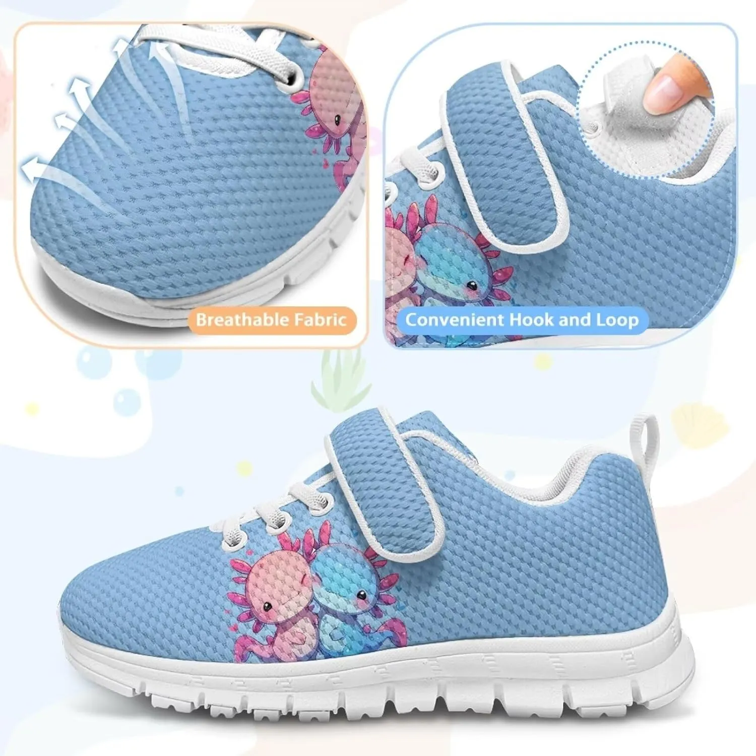 Shoes for Little Girls Road Running Shoes Lightweight Outdoor Walking Shoes Mesh Tennis Sneakers