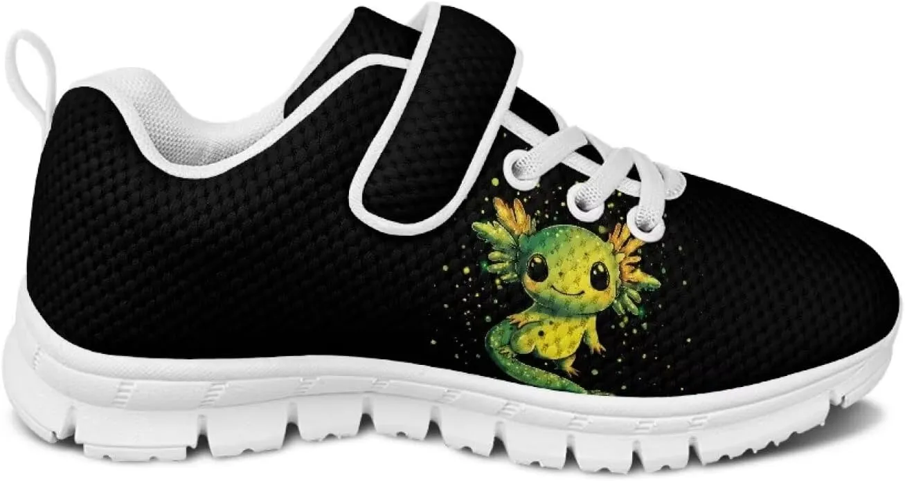 Showudesigns Athletic Tennis Shoes for Girls Kids Active Sip On Sneakers Running Gym Shoes