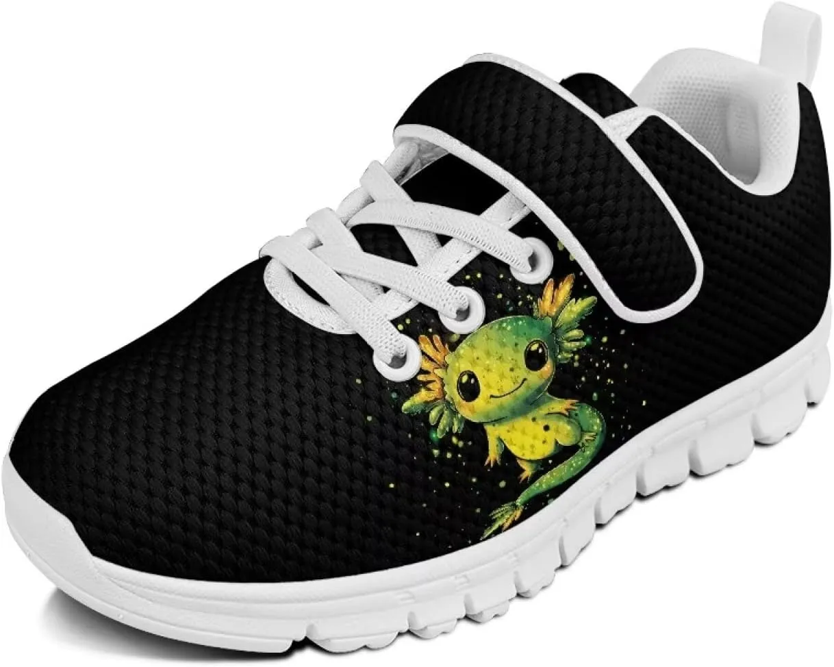 Showudesigns Athletic Tennis Shoes for Girls Kids Active Sip On Sneakers Running Gym Shoes