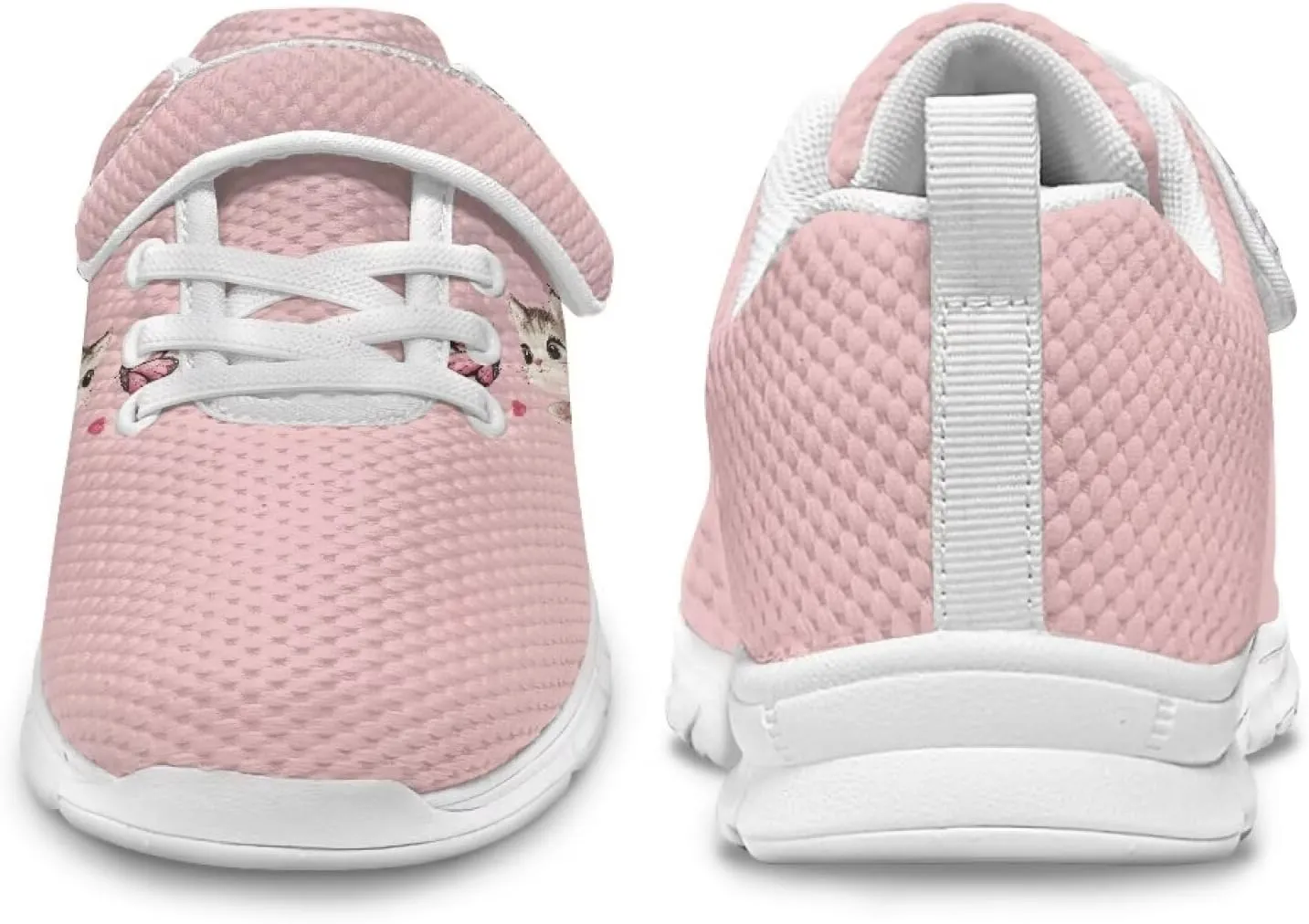 Showudesigns Athletic Tennis Shoes for Girls Kids Active Sip On Sneakers Running Gym Shoes