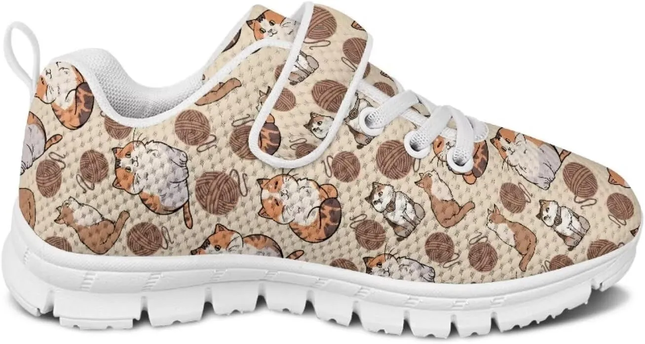 Showudesigns Athletic Tennis Shoes for Girls Kids Active Sip On Sneakers Running Gym Shoes