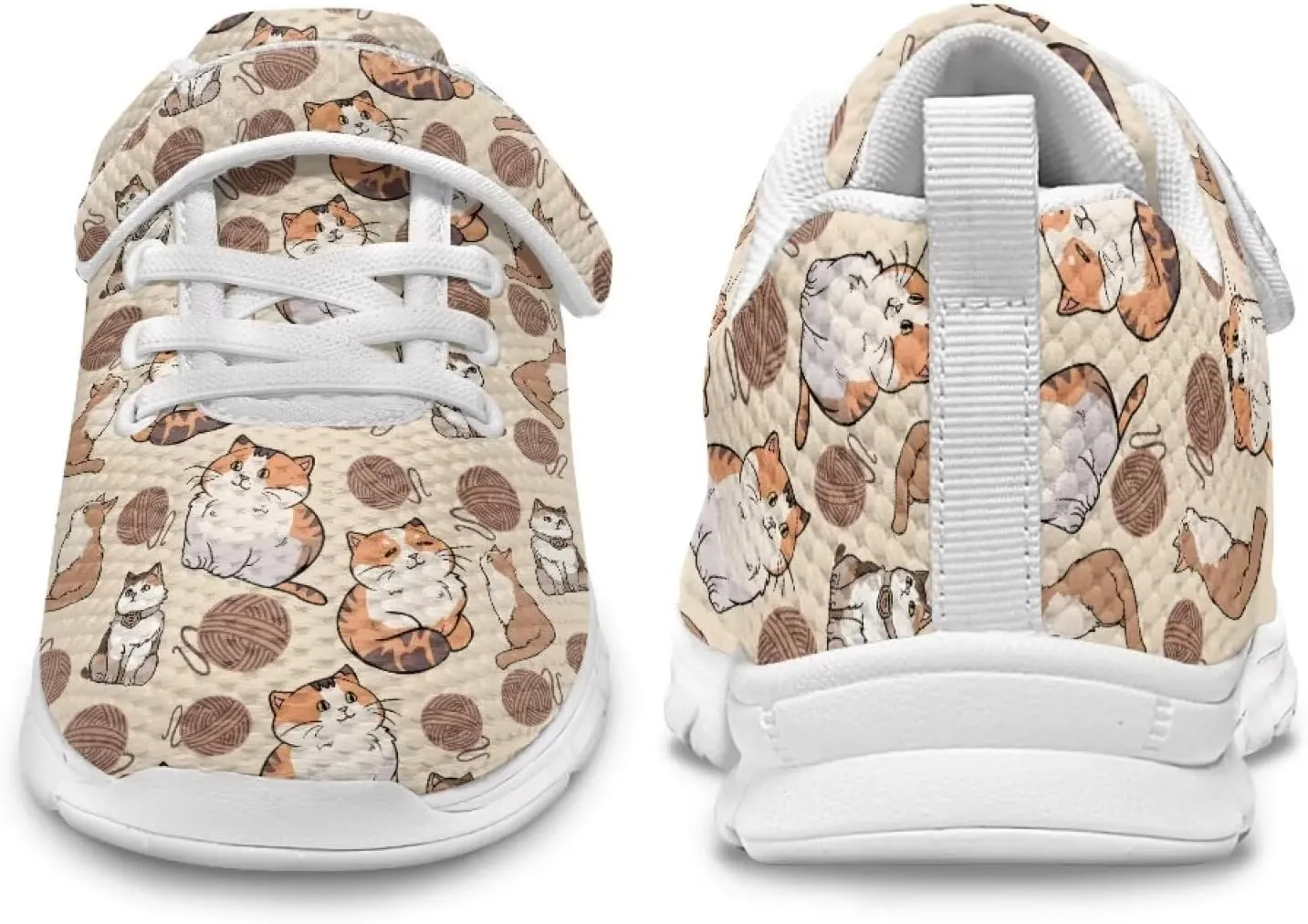 Showudesigns Athletic Tennis Shoes for Girls Kids Active Sip On Sneakers Running Gym Shoes