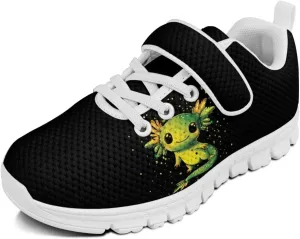 Showudesigns Athletic Tennis Shoes for Girls Kids Active Sip On Sneakers Running Gym Shoes