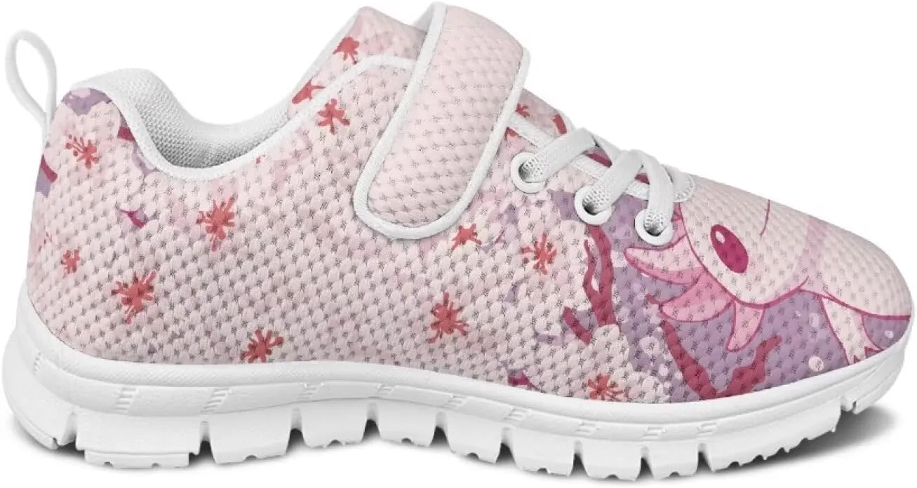 Showudesigns Athletic Tennis Shoes for Girls Kids Active Sip On Sneakers Running Gym Shoes
