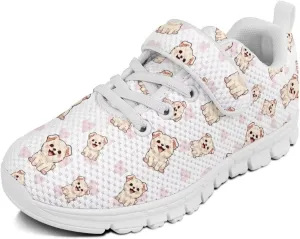 Showudesigns School Running Shoes Girls Boys Active Sneakers Kids Slip On Tennis Shoes