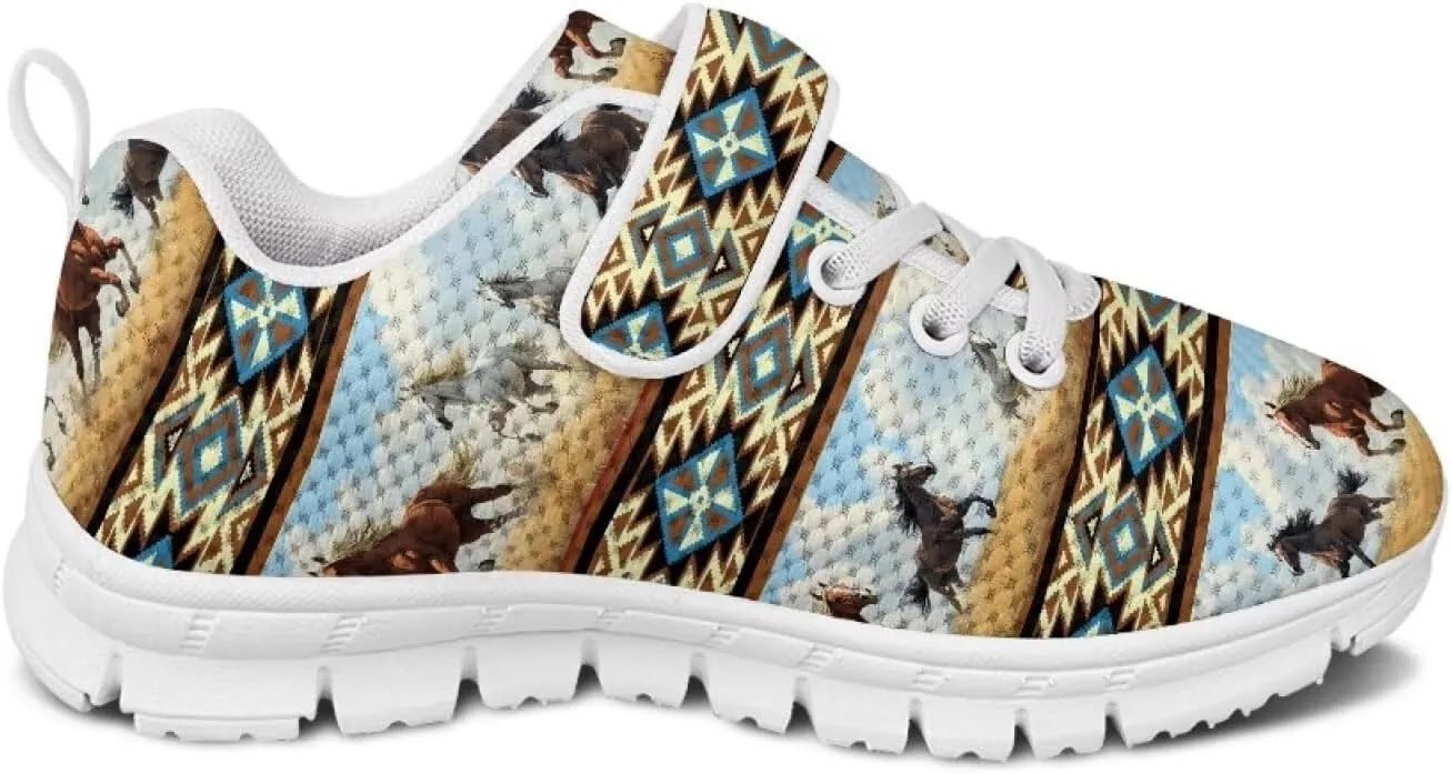 Showudesigns School Running Shoes Girls Boys Active Sneakers Kids Slip On Tennis Shoes