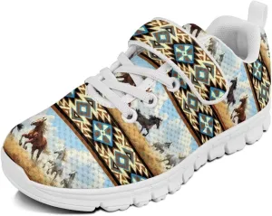 Showudesigns School Running Shoes Girls Boys Active Sneakers Kids Slip On Tennis Shoes