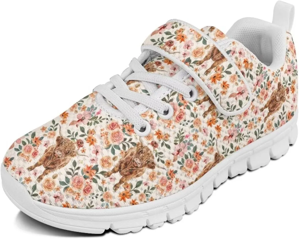 Showudesigns School Running Shoes Girls Boys Active Sneakers Kids Slip On Tennis Shoes
