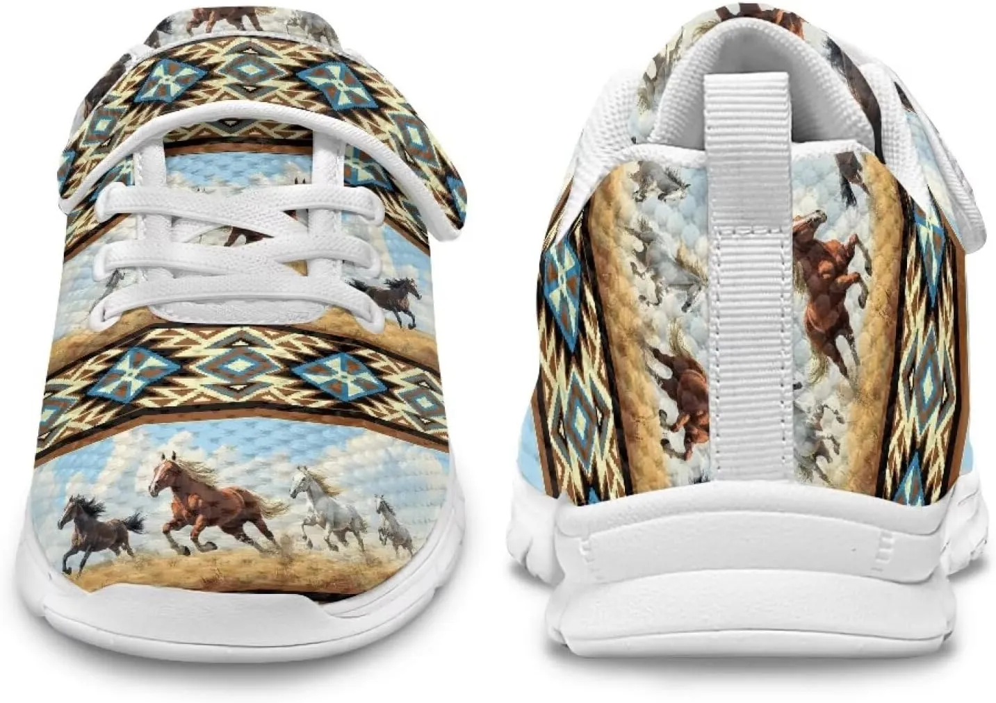 Showudesigns School Running Shoes Girls Boys Active Sneakers Kids Slip On Tennis Shoes