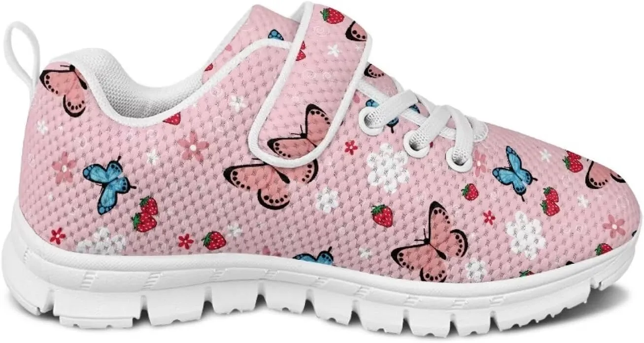 Showudesigns School Running Shoes Girls Boys Active Sneakers Kids Slip On Tennis Shoes