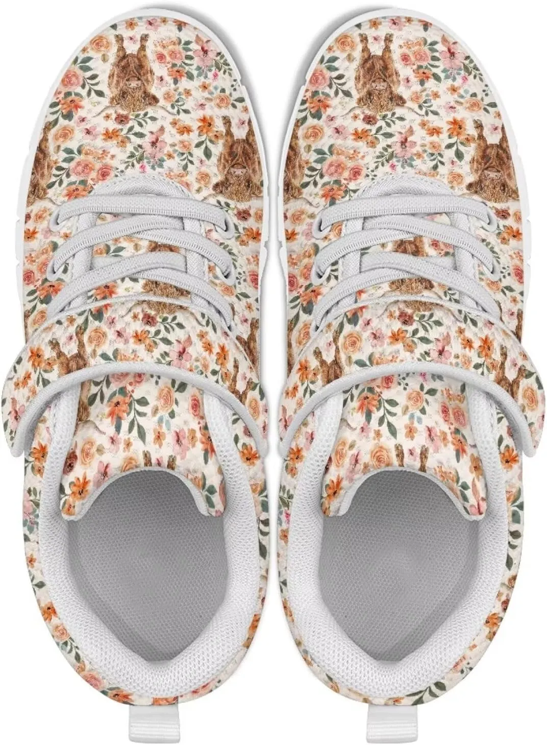 Showudesigns School Running Shoes Girls Boys Active Sneakers Kids Slip On Tennis Shoes