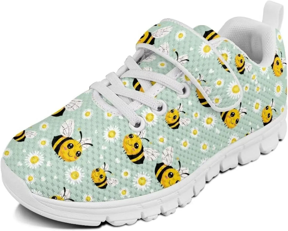 Showudesigns School Running Shoes Girls Boys Active Sneakers Kids Slip On Tennis Shoes