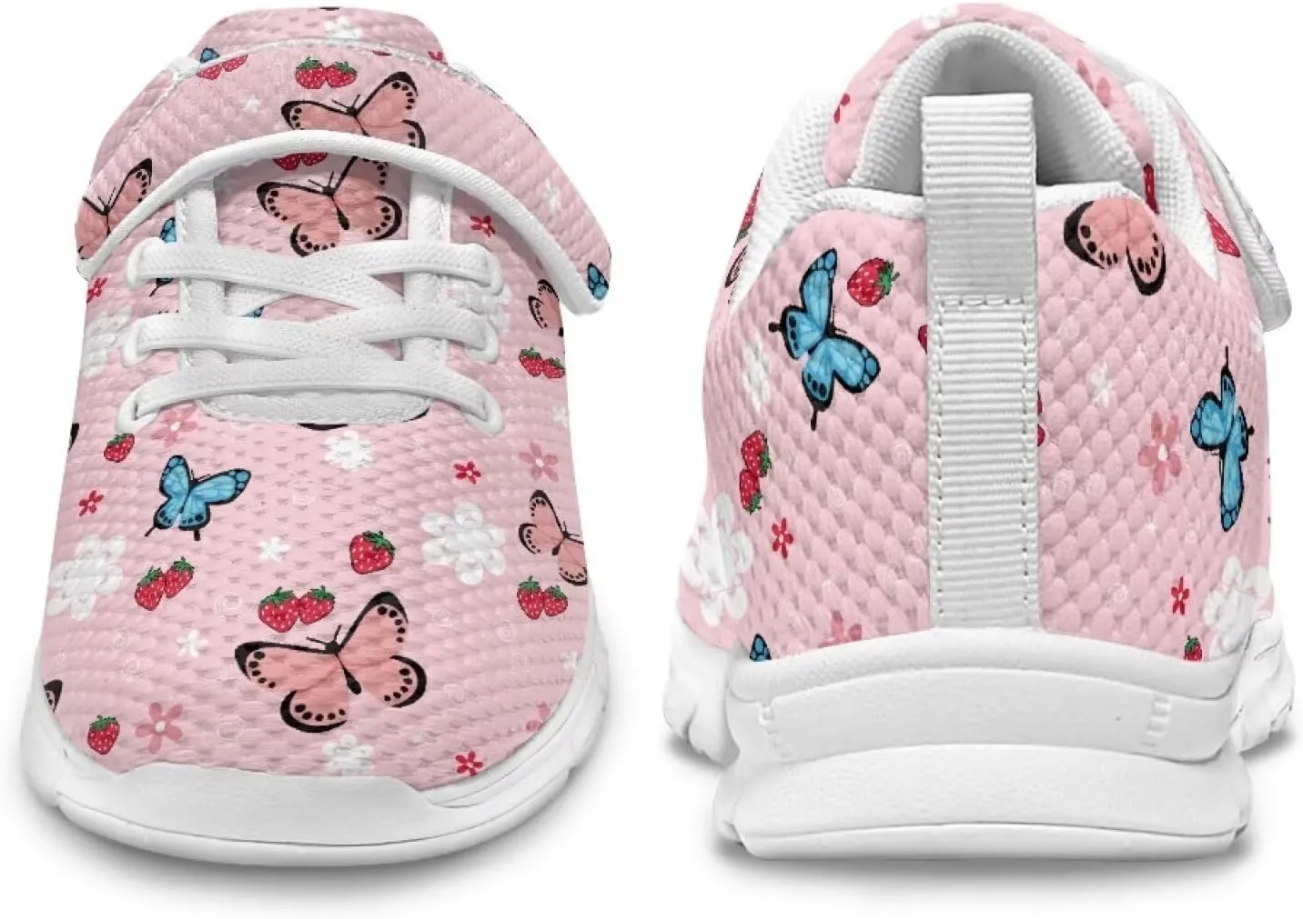 Showudesigns School Running Shoes Girls Boys Active Sneakers Kids Slip On Tennis Shoes