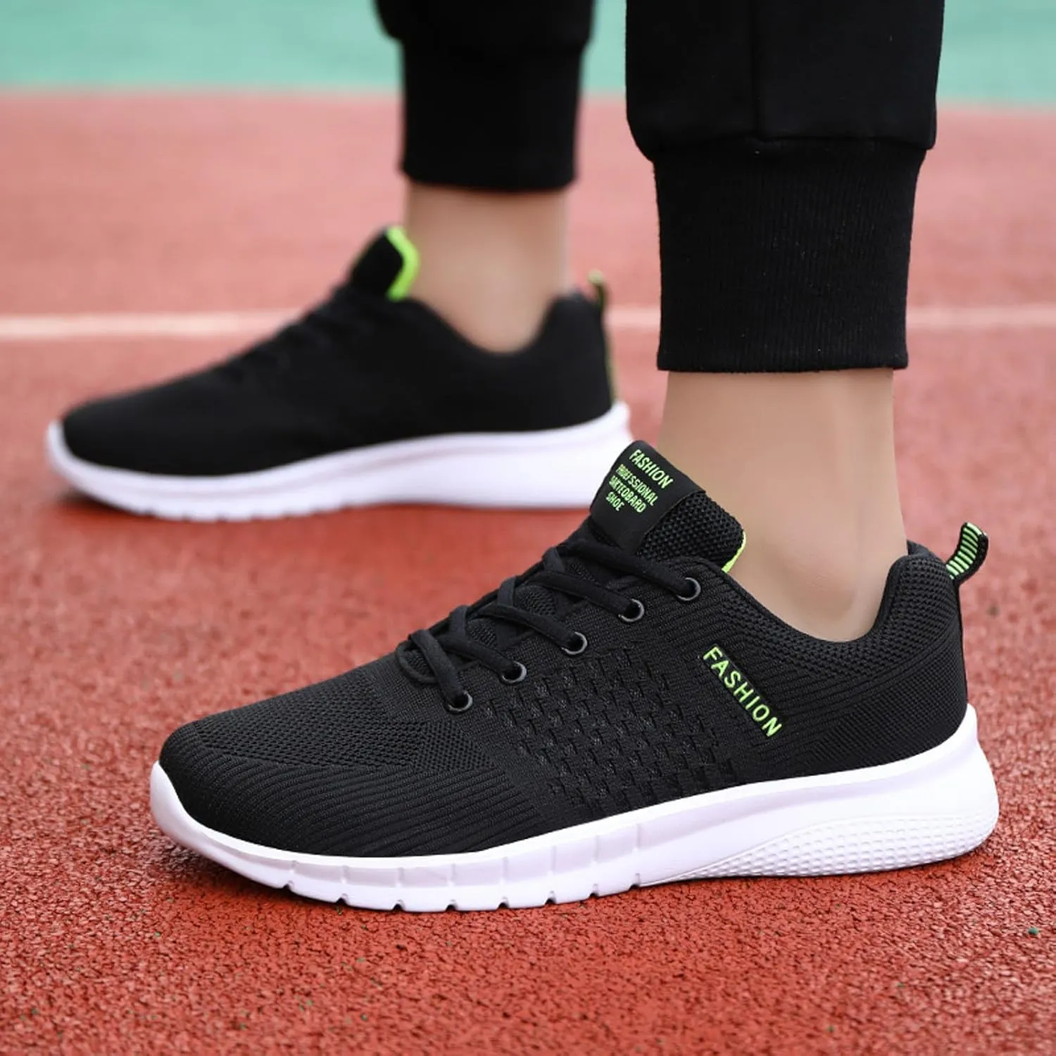 Slip on Walking Shoes for Men Casual Dressy Memory Foam Breathable Mesh Fashion Sneakers Non Slip Travel Jogging Training Gym Shoes Wide Width