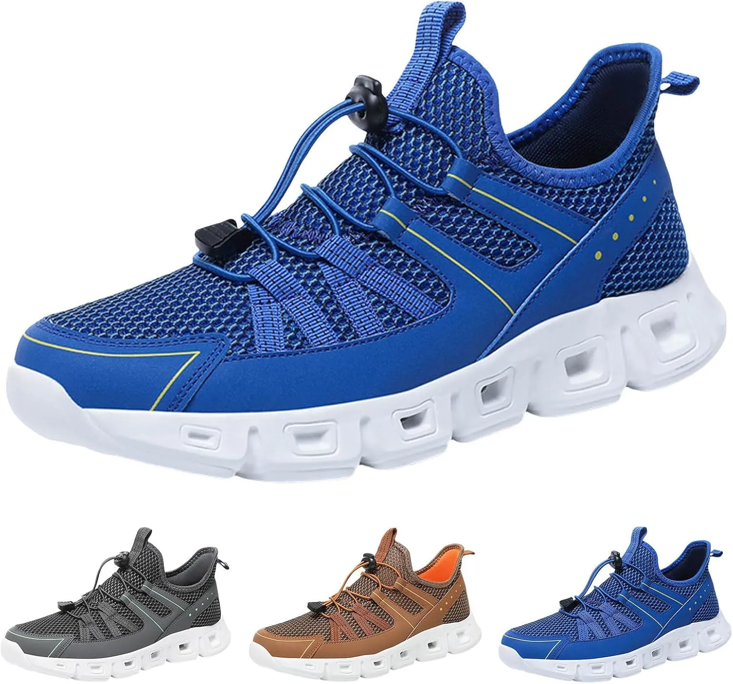 Slip on Walking Shoes for Men Comfort Memory Foam Breathable Mesh Fashion Sneakers Non Slip Travel Jogging Training Gym Shoes Wide Width