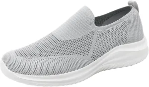 Slip on Walking Shoes for Men Comfort Memory Foam Ultra Lightweight Breathable Fashion Sneakers Non Slip Arch Support Vacation Training Gym Shoes Wide Width