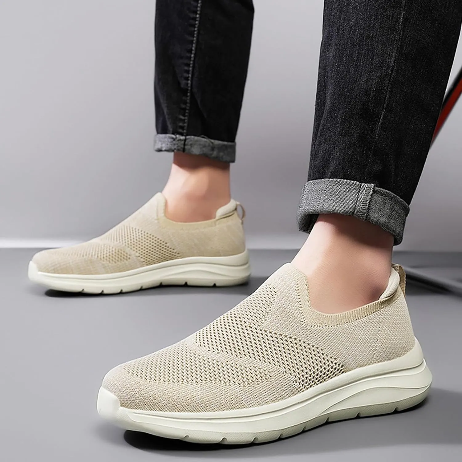 Slip On Walking Shoes for Women Fashion Mesh Casual Sport Sneakers Business Work Daily Walking Non Slip Sneakers