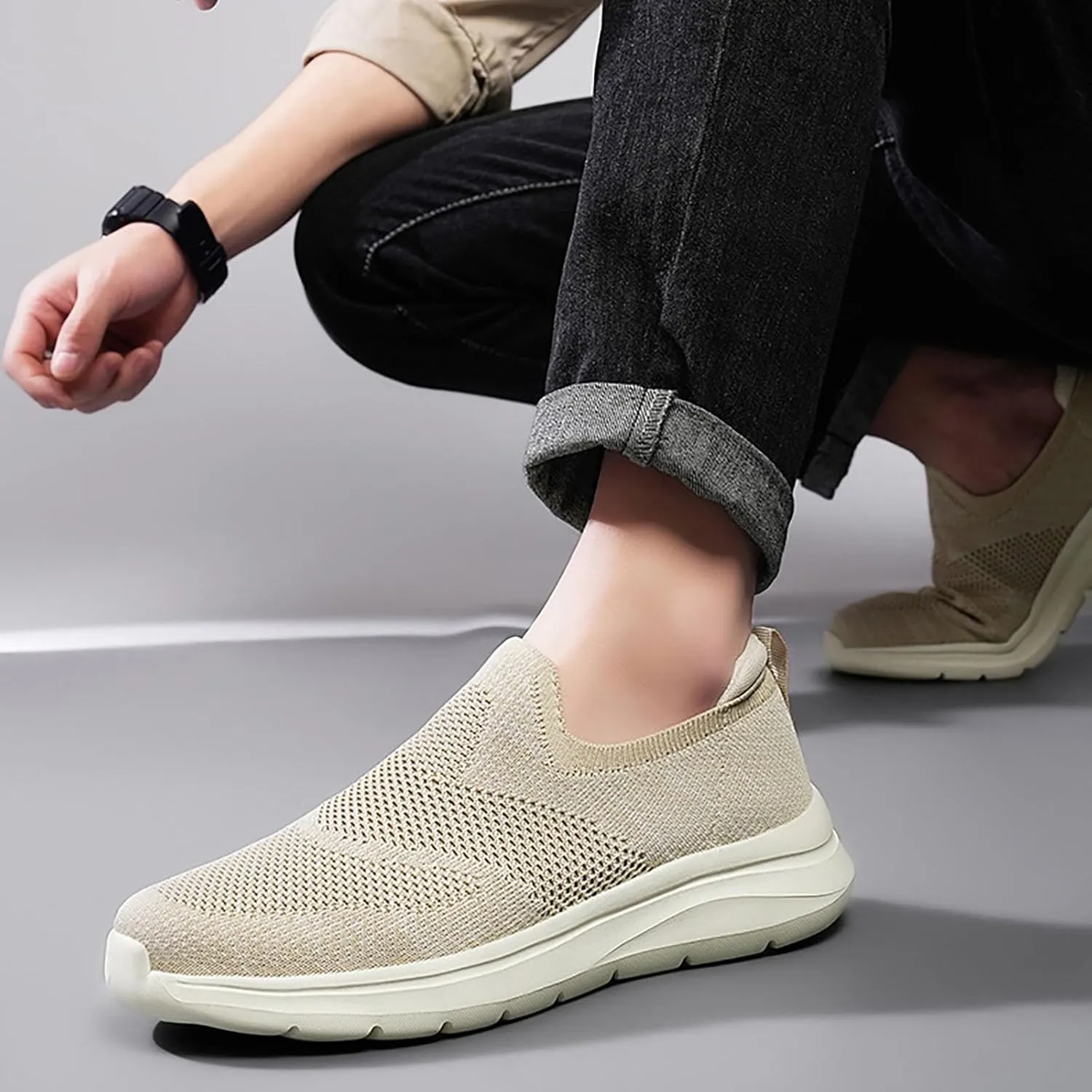 Slip On Walking Shoes for Women Fashion Mesh Casual Sport Sneakers Business Work Daily Walking Non Slip Sneakers