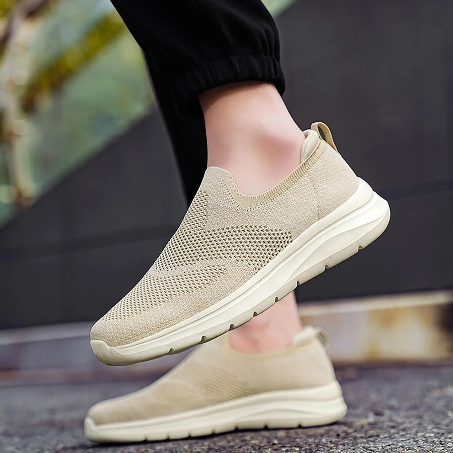 Slip On Walking Shoes for Women Fashion Mesh Casual Sport Sneakers Business Work Daily Walking Non Slip Sneakers