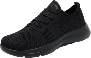 Slip on Walking Shoes Men Casual Dressy Memory Foam Breathable Mesh Fashion Sneakers Non Slip Indoor Outdoor Training Gym Shoes Wide Width