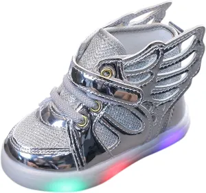 Sneakers for Girls LED Light Up Sneakers Breathable Sport Casual Shoes Kids Light Flashing Lightweight Running Shoes