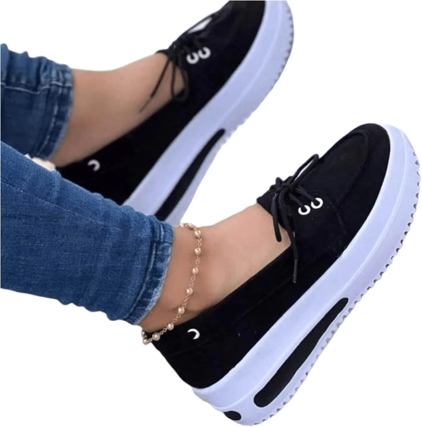 Sneakers For Women Black Pink Women's Slip On Loafers Comfortable & Lightweight Ladies Canvas Shoes Fashion Dressy Casual Summer Cute Low Top Flats Walking Sneakers