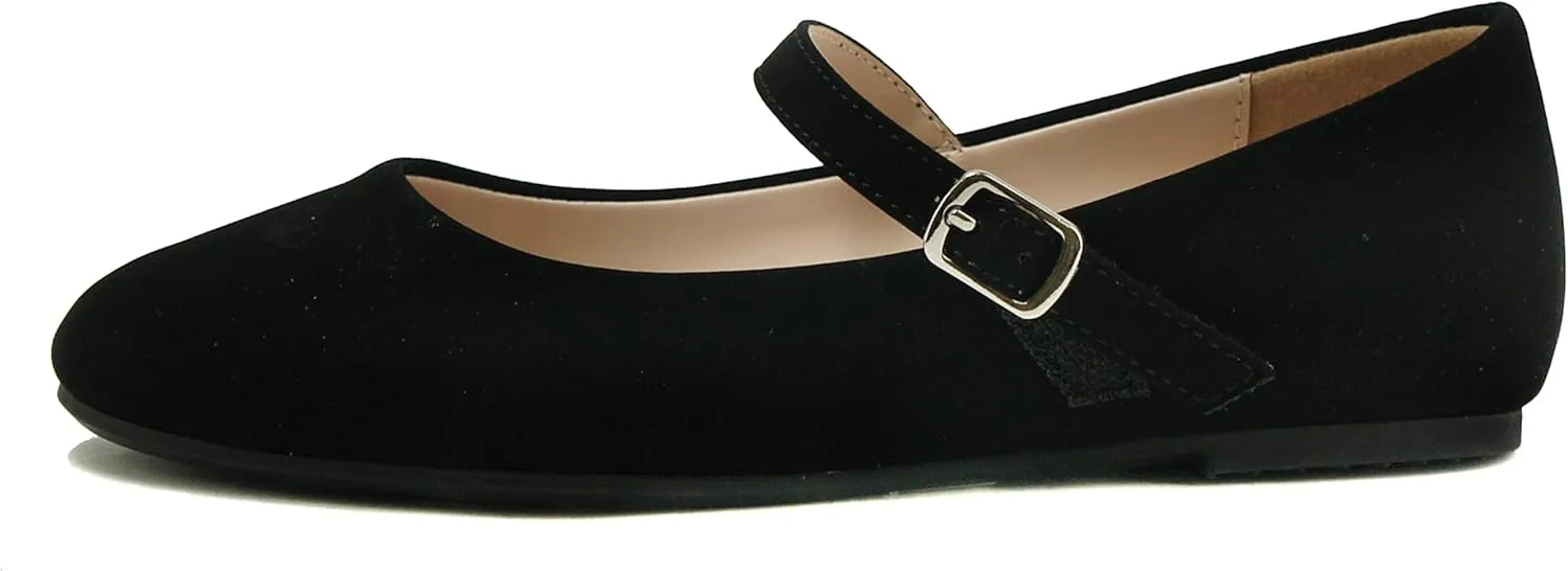 Soda Hookup-2 Kids/Children/Girls Fashion Classic Mary Jane Flat Rounded Ballet Shoes