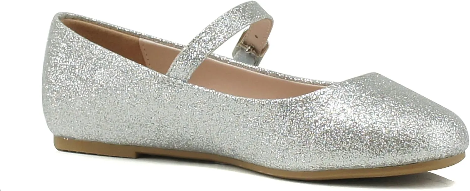 Soda Hookup-2 Kids/Children/Girls Fashion Classic Mary Jane Flat Rounded Ballet Shoes