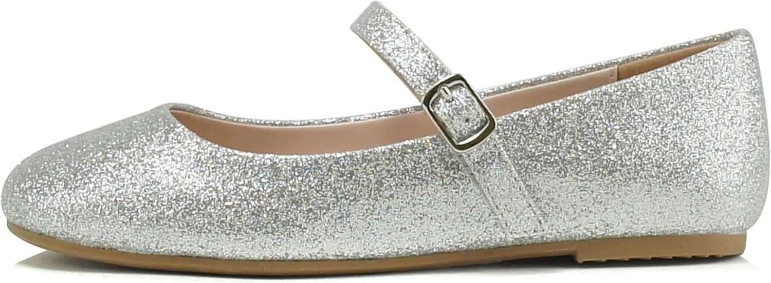 Soda Hookup-2 Kids/Children/Girls Fashion Classic Mary Jane Flat Rounded Ballet Shoes