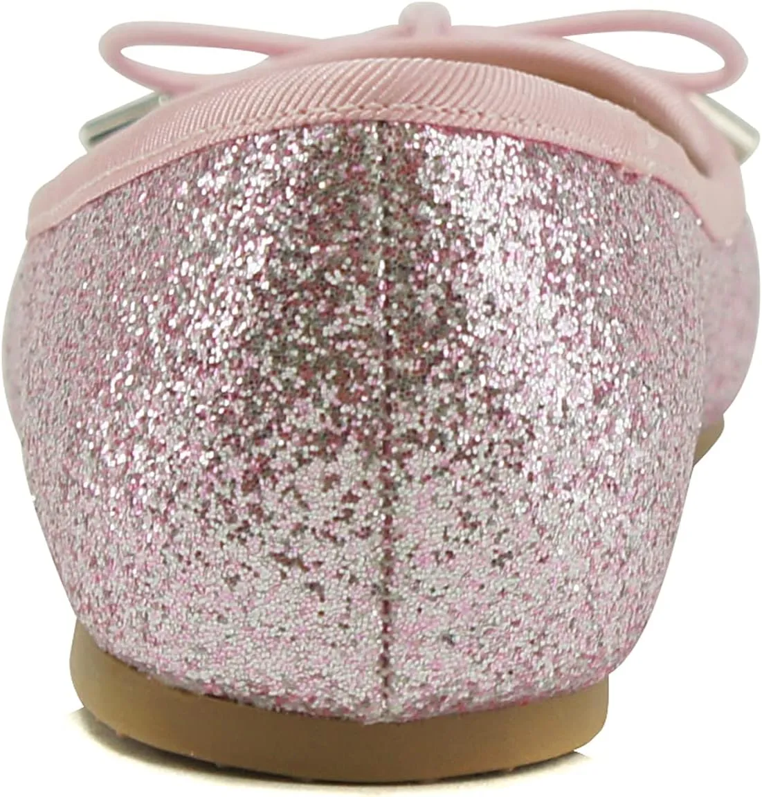 Soda Toast-2 Kids/Children/Girls Fashion Classic Sparkly Glitter Mary Jane Flat Rounded Ballet Shoes