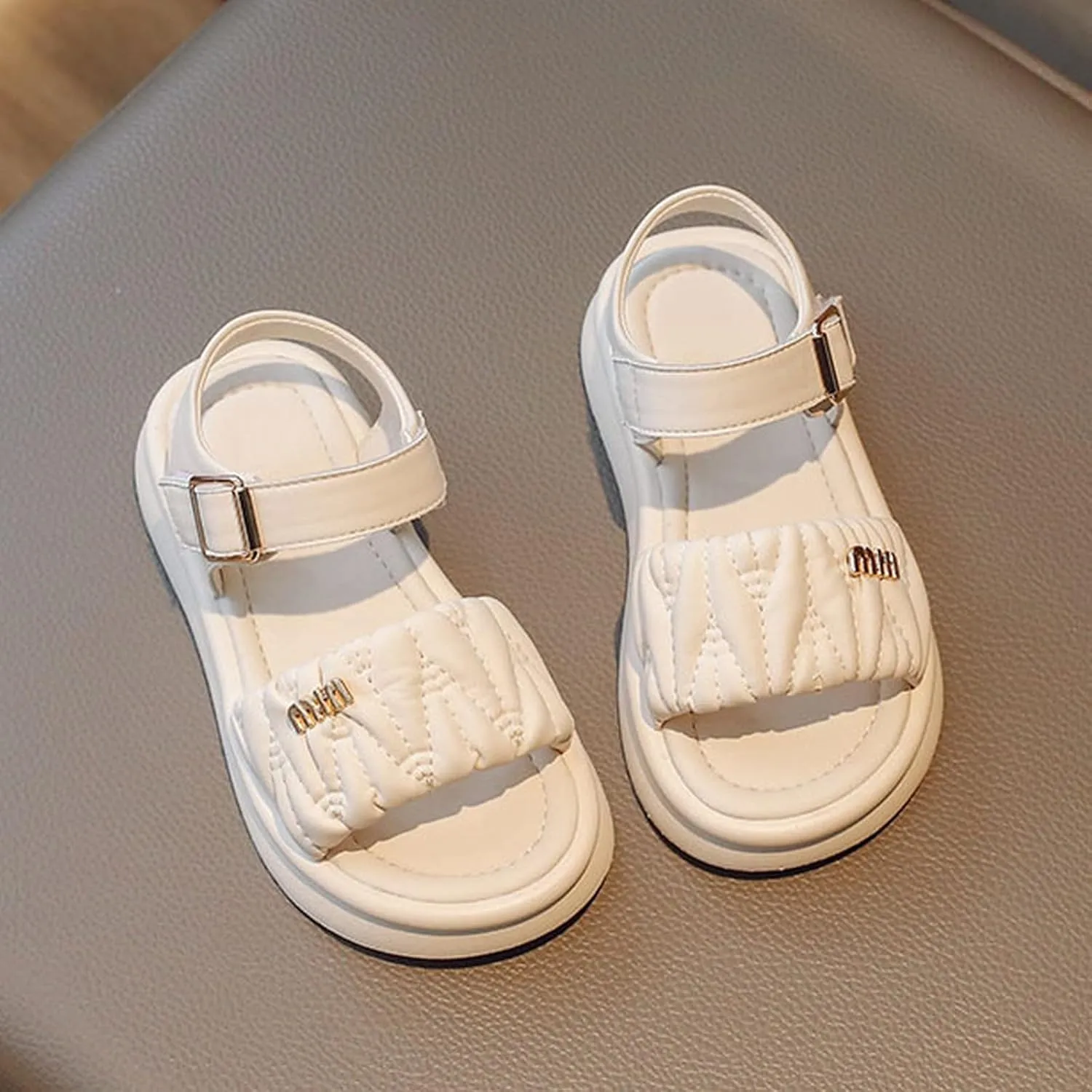 Summer Children's Beach Shoes Anti Slip Soft Sole Breathable Wedge Flatform Open Toe Cute Girls' Sandals KIDS Flip Flops for Girls