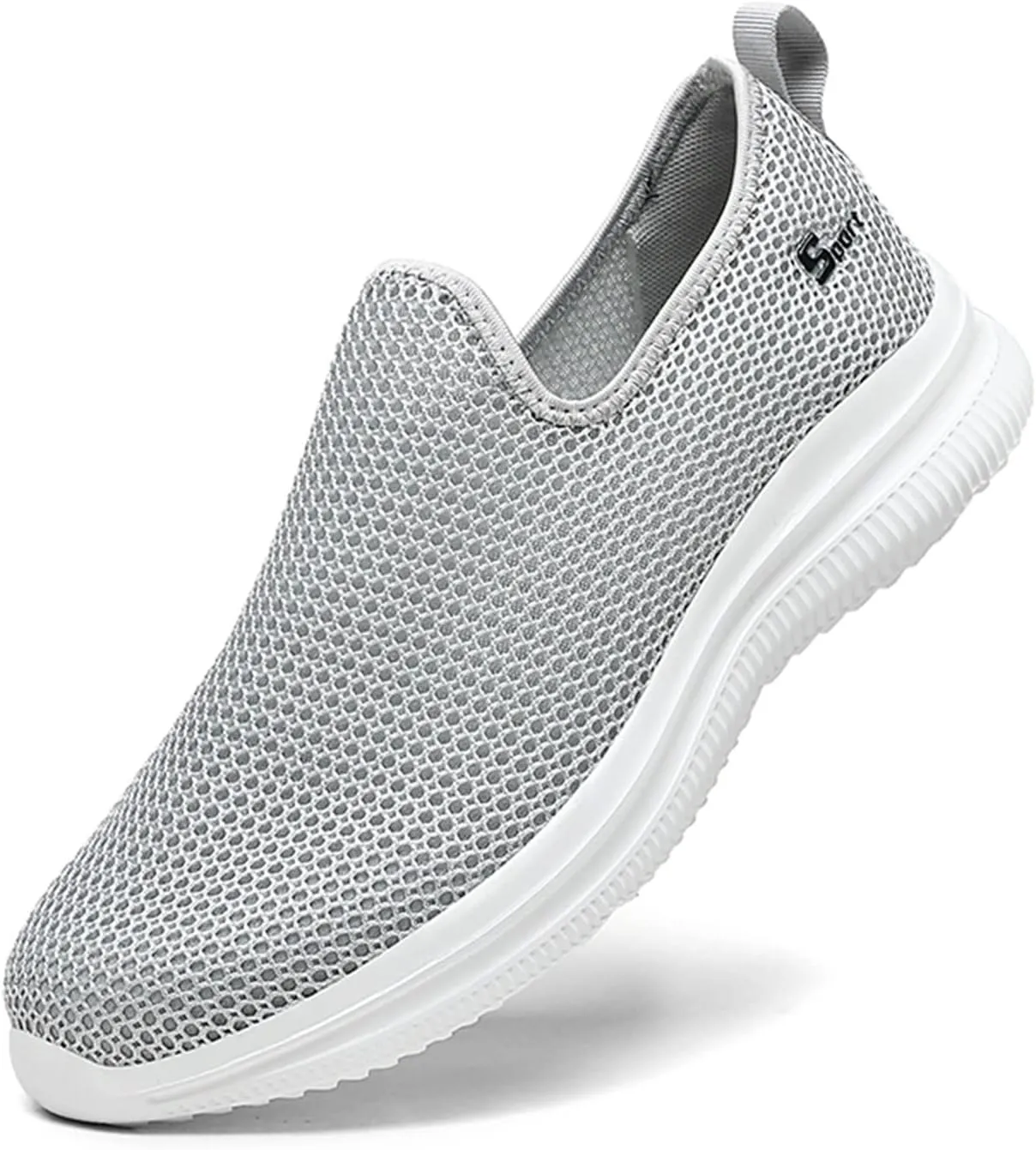 Summer Mens Shoes,Breathable Lightweight Shoes for Men,Causal Walking Sneaker with Arch Supports,Non-Slip Quick-Dry Shoe,Mens Slip on Casual Shoe with Cushion Comfy Sole