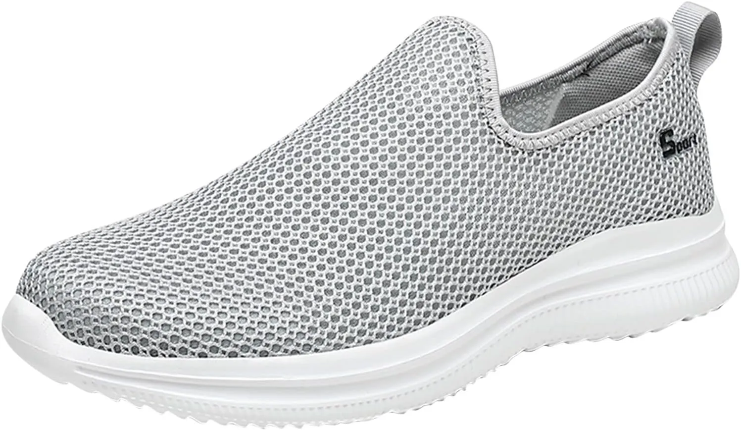 Summer Mens Shoes,Breathable Lightweight Shoes for Men,Causal Walking Sneaker with Arch Supports,Non-Slip Quick-Dry Shoe,Mens Slip on Casual Shoe with Cushion Comfy Sole