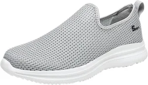 Summer Mens Shoes,Breathable Lightweight Shoes for Men,Causal Walking Sneaker with Arch Supports,Non-Slip Quick-Dry Shoe,Mens Slip on Casual Shoe with Cushion Comfy Sole
