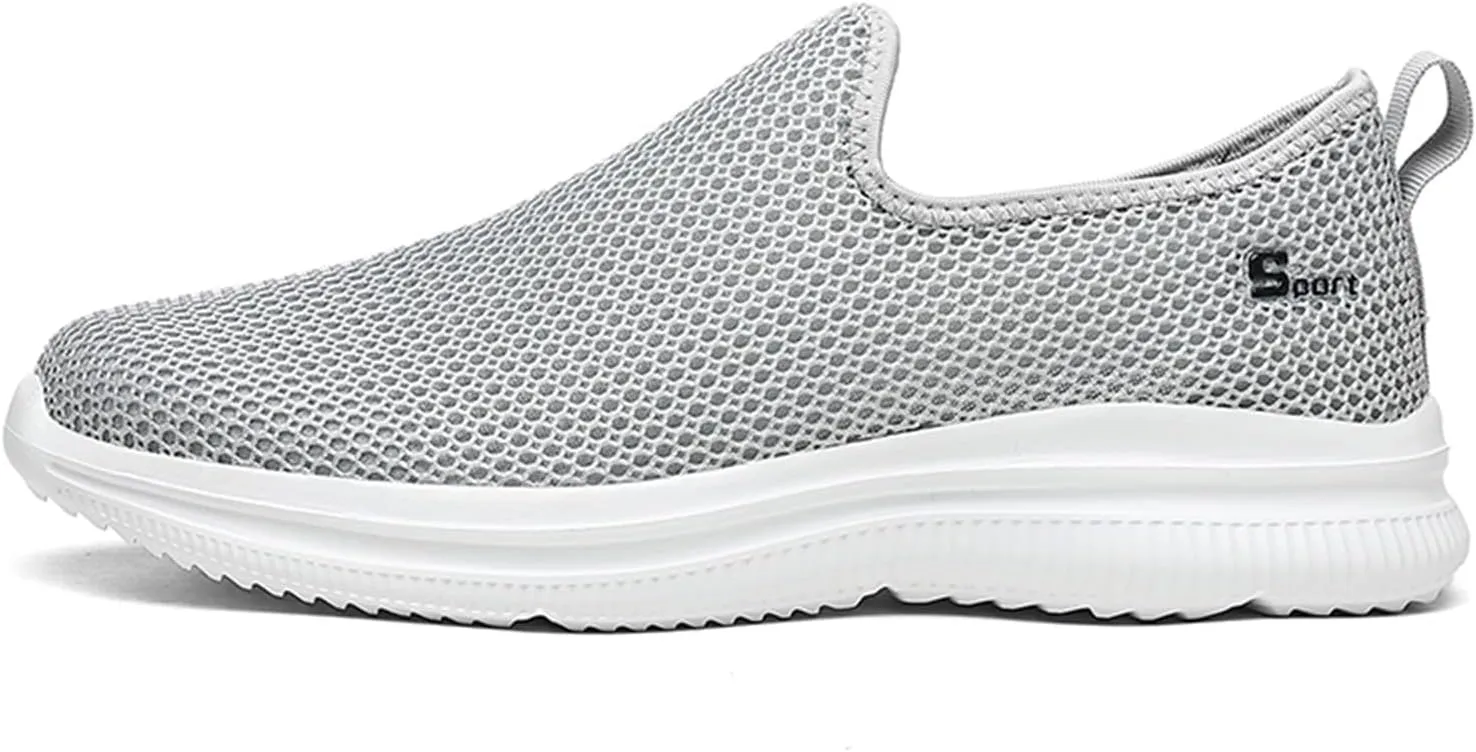Summer Mens Shoes,Breathable Lightweight Shoes for Men,Causal Walking Sneaker with Arch Supports,Non-Slip Quick-Dry Shoe,Mens Slip on Casual Shoe with Cushion Comfy Sole