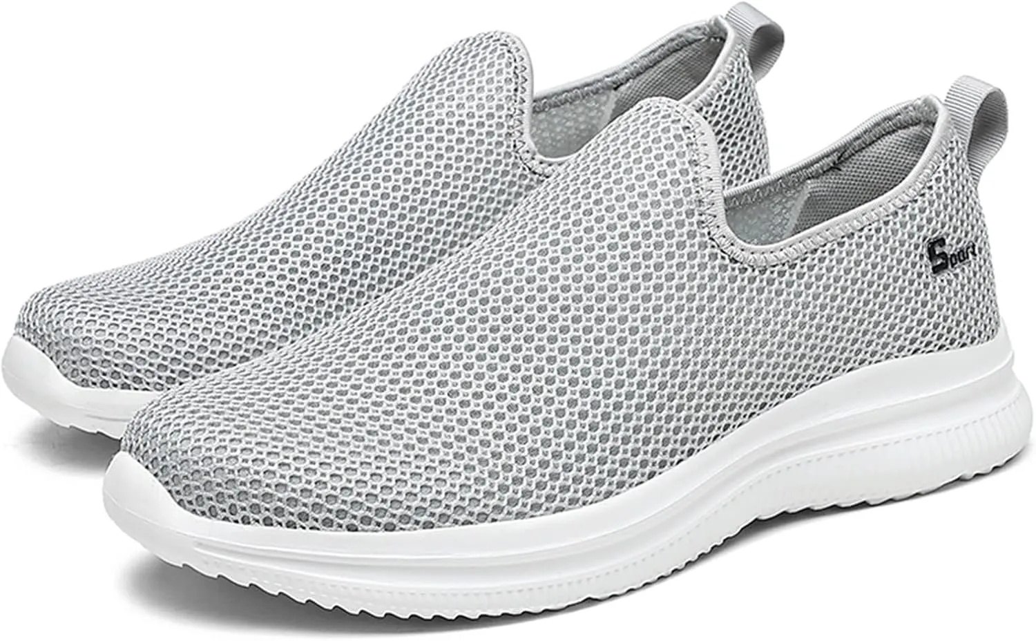 Summer Mens Shoes,Breathable Lightweight Shoes for Men,Causal Walking Sneaker with Arch Supports,Non-Slip Quick-Dry Shoe,Mens Slip on Casual Shoe with Cushion Comfy Sole