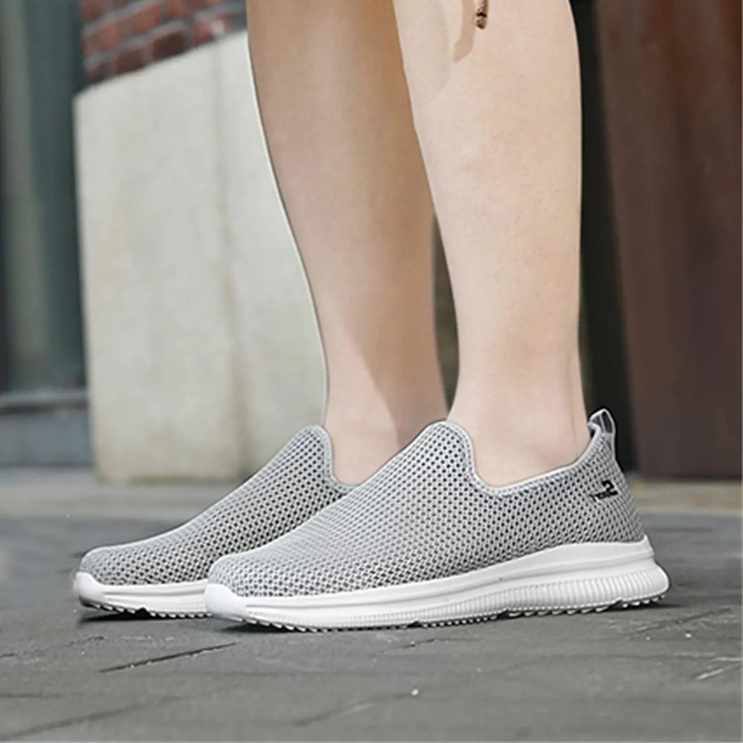 Summer Mens Shoes,Breathable Lightweight Shoes for Men,Causal Walking Sneaker with Arch Supports,Non-Slip Quick-Dry Shoe,Mens Slip on Casual Shoe with Cushion Comfy Sole