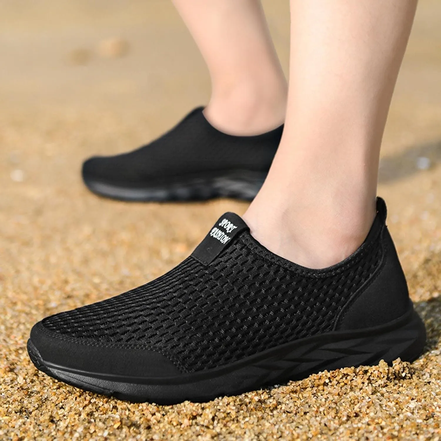Summer Walking Shoes for Women Breathable Comfortable Lightweight Classic Comfort Flat Fashion Sneakers Couple Non Slip Casual Running Shoes for Jogging Running Daily Wear