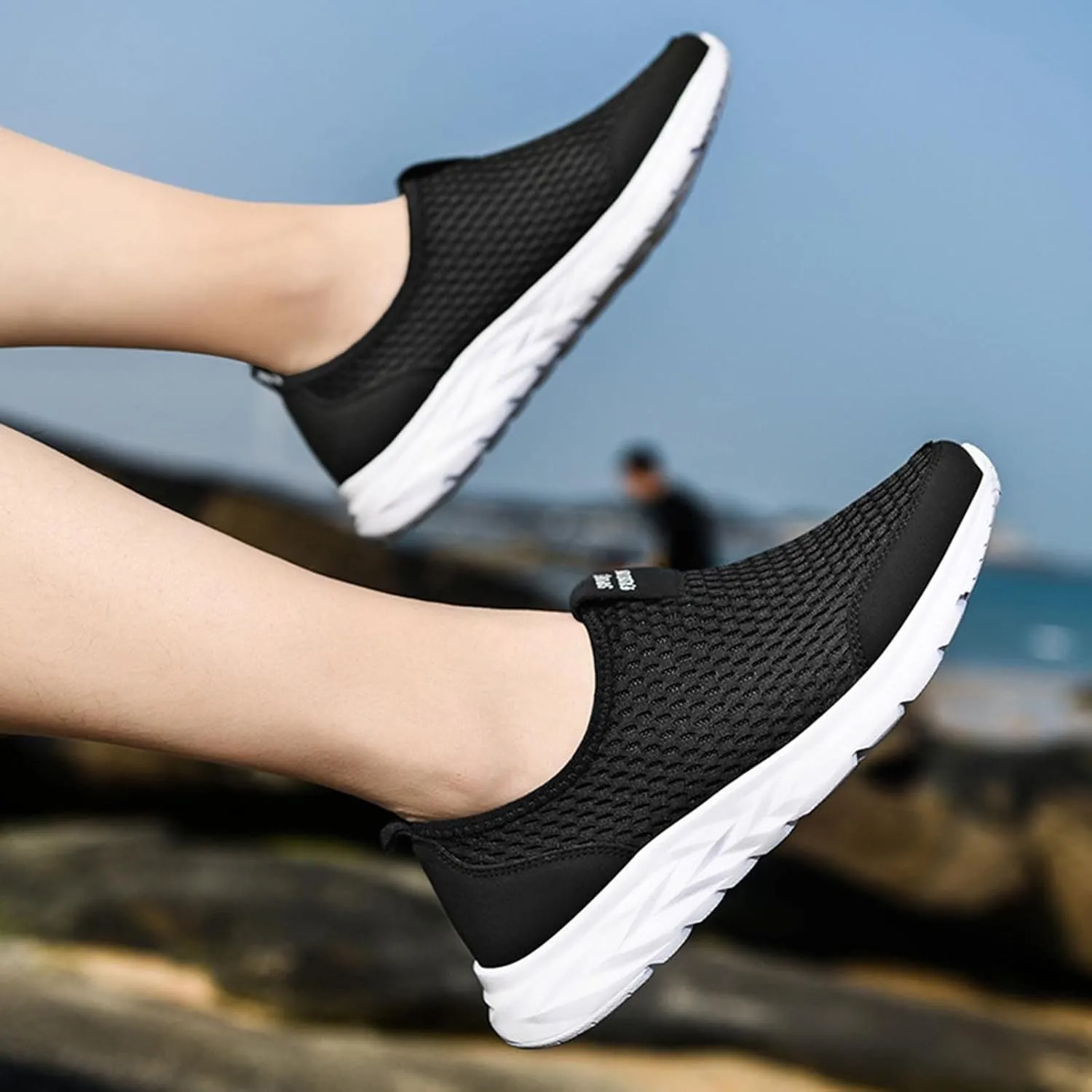 Summer Walking Shoes for Women Breathable Comfortable Lightweight Classic Comfort Flat Fashion Sneakers Couple Non Slip Casual Running Shoes for Jogging Running Daily Wear