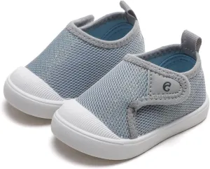 Toddler Girls Boys Shoes Kids Canvas Sneakers with Cartoon Print Adjustable Velcro Strap