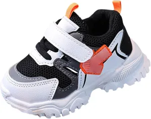 Toddler Open Toe Sneakers Mesh Non Slip Sport Shoes Baby Boys Memory Foam Breathable Spring Casual First Walking Shoes