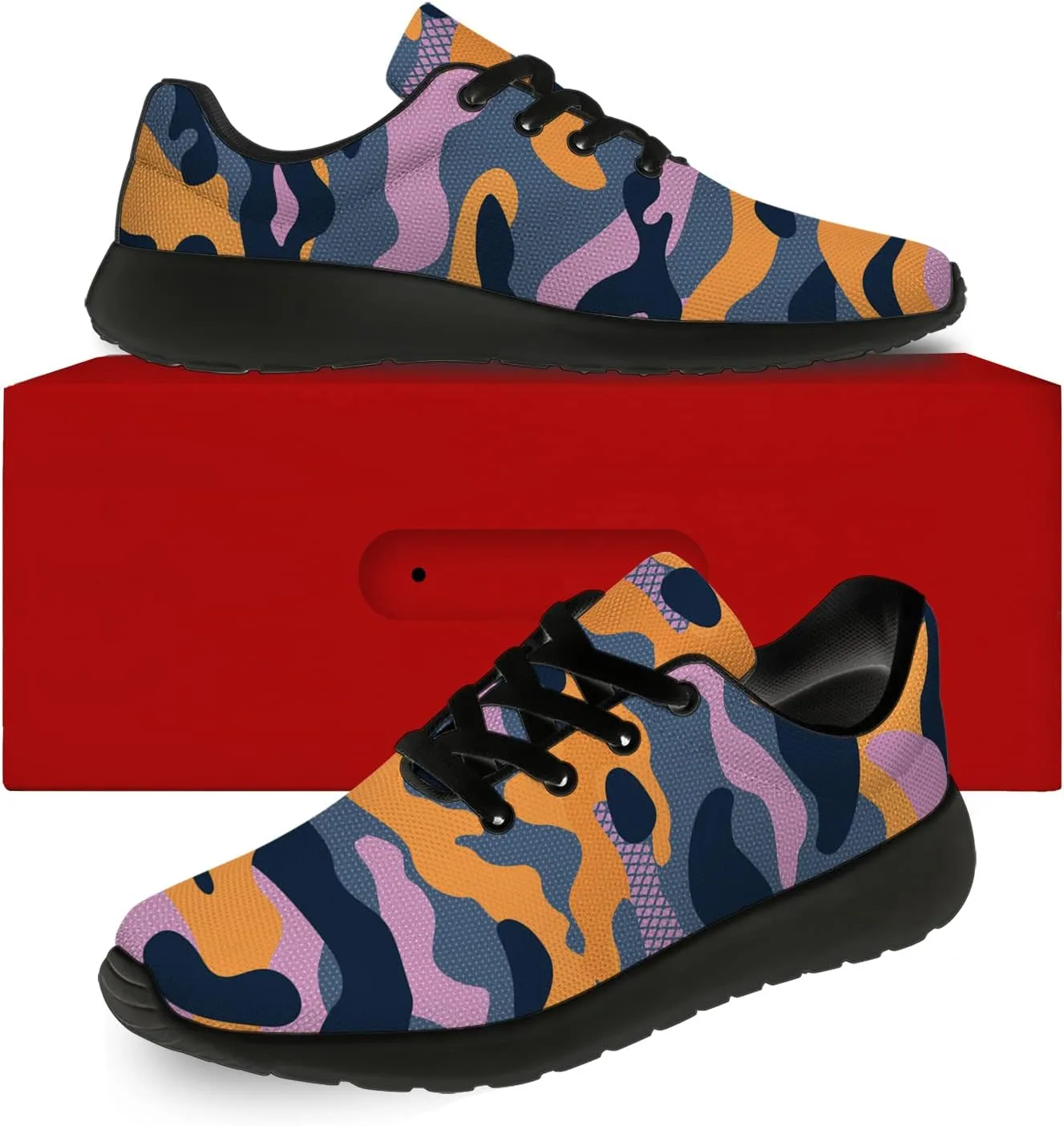 Unisex Camouflage Sneakers for Women & Men, Breathable & Lightweight, All Occasions