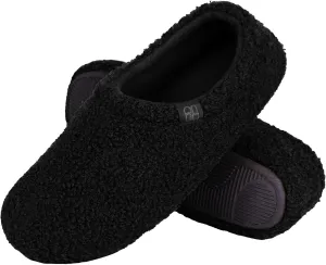 Unisex Fuzzy Curly Memory Bombas Slippers Closed Back Bedroom House Shoes Indoor Soft Comfy Warm Loafer Slippers