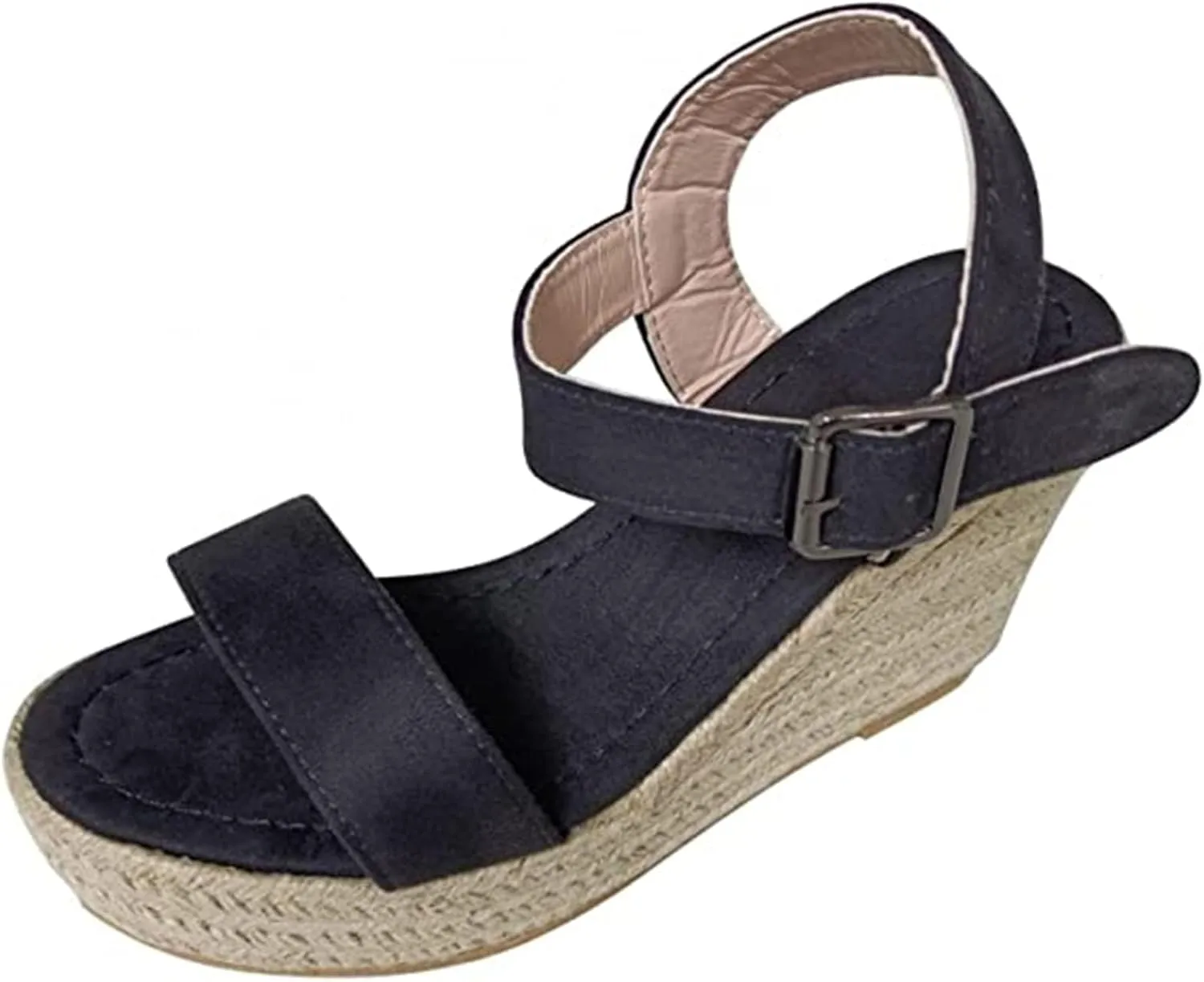 UOQAPRE Sandals for Women Platform Wedge Open Toe Low Heel Beach Womens Sandals Flats Heel Ankle Chelsea Dress Shoes