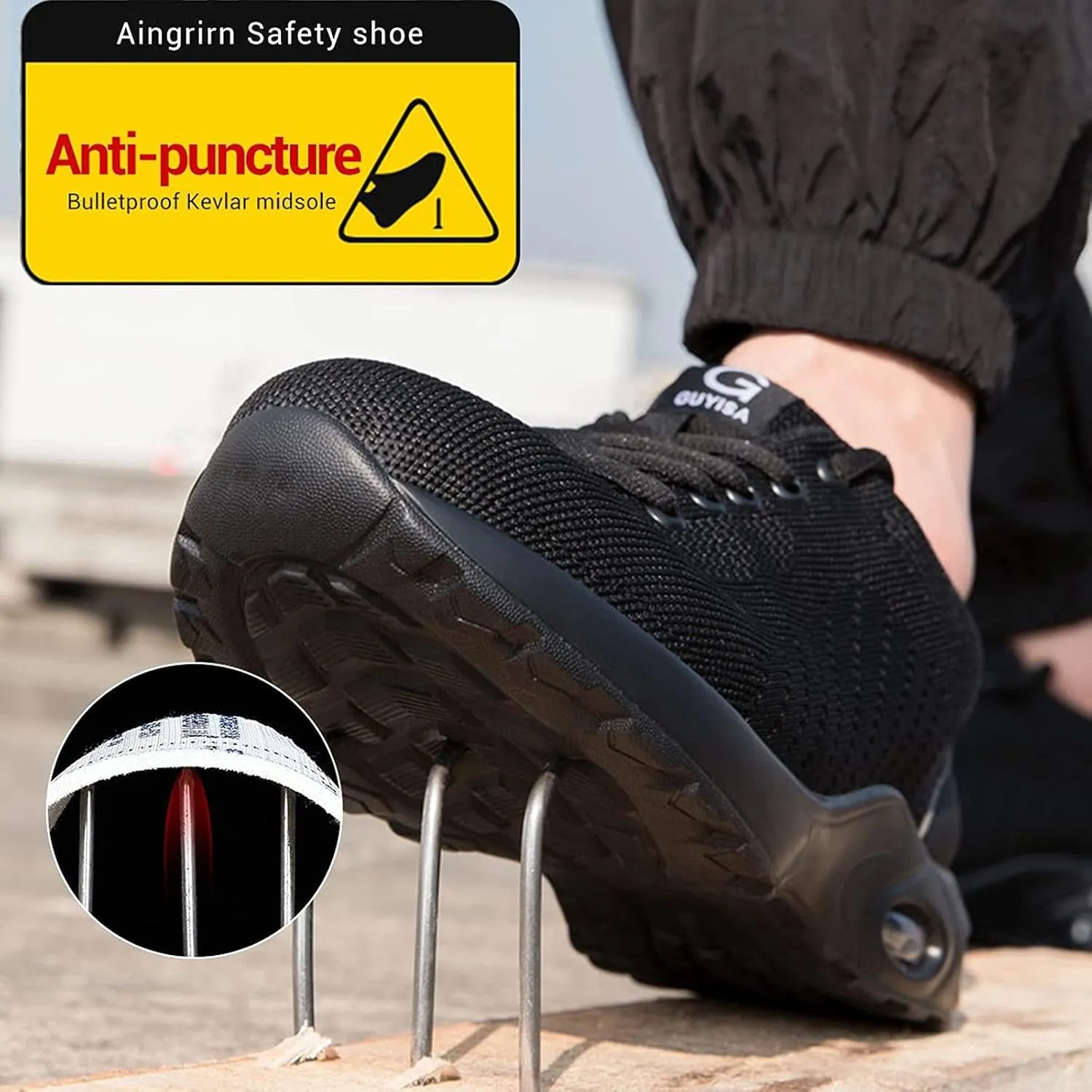 Walking Running Sneakers Shoes for Men Steel Cushion Trainers Toe Women Air Shoes Work Women's Shoes Casual Fashion Shoes